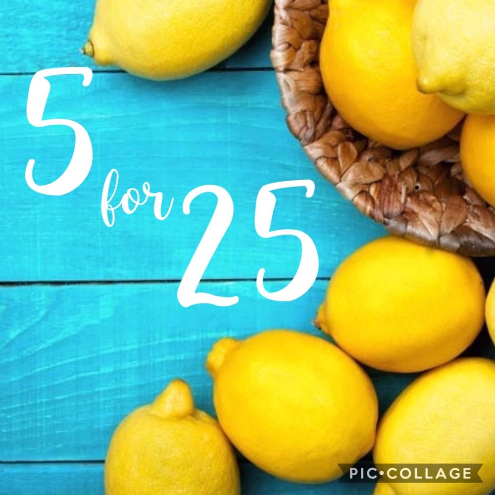 5 pcs for $25